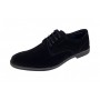 Pantofi barbati din piele naturala intoarsa - Model Negru103NVEL